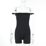 EVE Fashion Solid Color Sling Romper FL-YL25036DGO