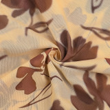 EVE Pocket Neck Halter Backless Printed Dress FL-YJ25031MHO