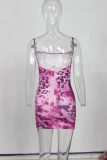 EVE Leopard Print Sling Mini Dress YWXS-XS-XSL44778