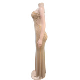 EVE Hot Drill Sexy Sling Backless Maxi Dress BY-7208