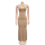 EVE Hot Drill Sexy Sling Backless Maxi Dress BY-7208
