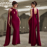 EVE Casual Flutter Solid Color Maxi Dress BY-7278