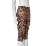 EVE Leopard Print Tight Seventh Pants GDSF-J25PT029