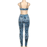 EVE Pre Order: About 7 work days shipping Leopard Print Sling Two Piece Pants Set YUEM-300323