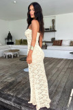 EVE Lace See Through Slim Maxi Dress MZ-2901