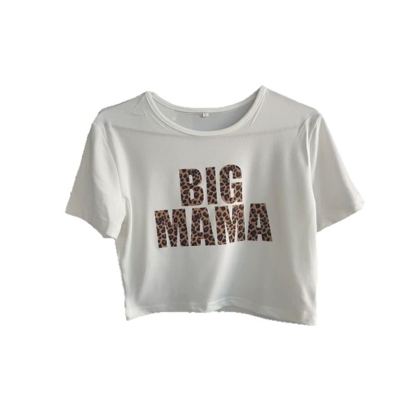 EVE Letter Print Short Sleeve T Shirts GXJL-10659
