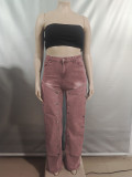 EVE Fashion Button Denim Patch Loose Fit Jeans GAKF-41005