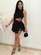 EVE Solid Color Button Shorts Culottes LSD-9144