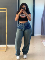 EVE Fashion Denim Washed Straight Jean SH-391381