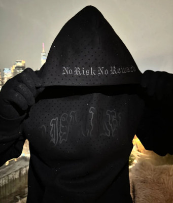 EVE Men's Hot Drill Print Long Sleeve Hooded Sweatshirt GLJS-B8310