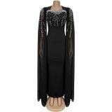 EVE Hot Drill Fashion Long Sleeve Evening Dress BY-7305
