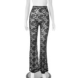 EVE Lace Sleeveless Bodysuit Two Piece Pants Suit GDSF-D25ST129
