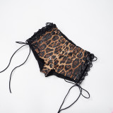 EVE Leopard Sequin Bandage Skinny Shorts GDSF-D25PT126