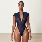 EVE Sexy Sexy Metal Buckle Mesh Bodysuit GDSF-Y25BS123
