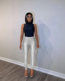 EVE Solid Color Zipper Sport Pants QXLB-10135