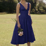 EVE Plus Size Print Backless Sling Maxi Dress GMAN-28261