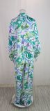 EVE Plus Size Print Shirt Long Sleeve Casual Pants Suit GMAN-8938