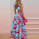 EVE Plus Size Solid Color Sleeveless Two Piece Skirts Set GMAN-8114
