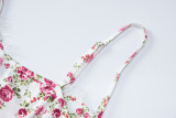 EVE Floral Print Split Halter Maxi Dress GLAG-D269179G