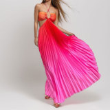 EVE Plus Size Sexy Hollow Out Halterneck Maxi Dress GMAN-29040