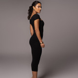 SC One Shoulder Solid Color Slim Midi Dress GLAG-D1C7527G