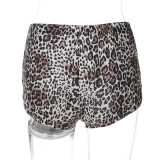 EVE Leopard Print Slim Shorts GLAG-P5218640F