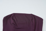 EVE Solid Color Off Shoudler Ruffles Tube Top Maxi Dress GLAG-D5418830F