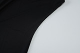 EVE Solid Color Single Shoulder Patchwork Mini Dress GLAG-D5418806F