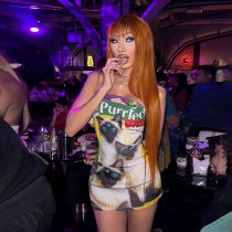 EVE Animal Color Clash Print Tube Tops Mini Dress DLSF-K25D66092