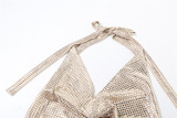 EVE Backless Tie Up Halterneck Tops DLSF-K25L67984