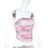EVE Print Off Shoulder Tube Top Tops FL-YL25069MHO