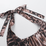 EVE Leopard Print V Neck Romper FL-YL25066MHO