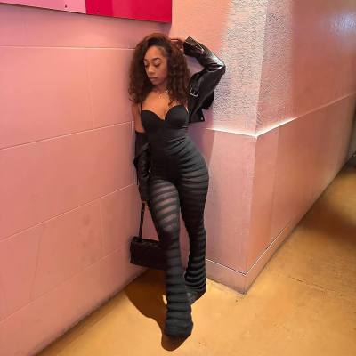 EVE Sexy Knits See Through Pants QXTF-83032