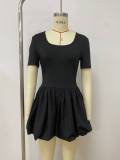 EVE Short Sleeve Square Neck Mini Dress LSD-2431