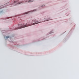 EVE Print Off Shoulder Tube Top Tops FL-YL25069MHO