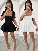 EVE Short Sleeve Square Neck Mini Dress LSD-2431