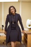 EVE Plus Size Lapel Split Blazer Vest Dress Two Piece Set NY-3370