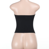 EVE V-neck Crossover Hollow Out Wrap Tops FL-WQ25103MHO