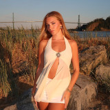 EVE Sexy Halterneck Mesh Tank Tops FL-JY25013PFO