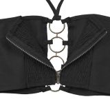 EVE Sexy Halterneck Tops Hollow Out Pants 2 Piece Set BY-7313