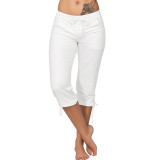 EVE Bow Solid Color Casual Pants GCNF-5791