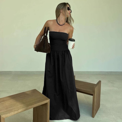 EVE Wrap Sexy Pleated Maxi Dress GWSD-D1994391
