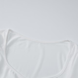 EVE Solid Color Long Sleeve T Shirt GWSD-T1992792