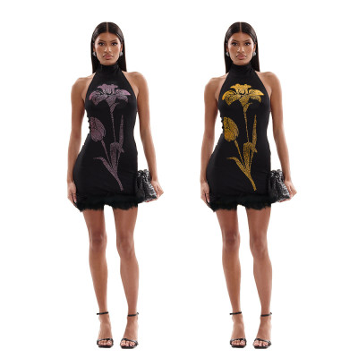 EVE Hot Drill Sleeveless Sljm Mini Dress CYA-901840