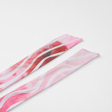 EVE Sexy Print Tie Up Halterneck Top Two Piece Skirt Set GWSD-S1993473