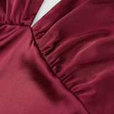 EVE Backless Tie Up Solid Color Maxi Dress GWSD-1993425