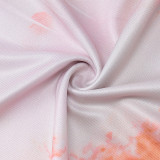 EVE Sexy Print Tie Up Halterneck Top Two Piece Skirt Set GWSD-S1993473