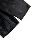 EVE Casual Leather Solid Color Fifth Pants LSD-2400