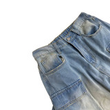 EVE Fashion Multi-pockets Straight Jeans LSD-2447