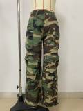 EVE Camouflage Print Straight Pants LSD-24471